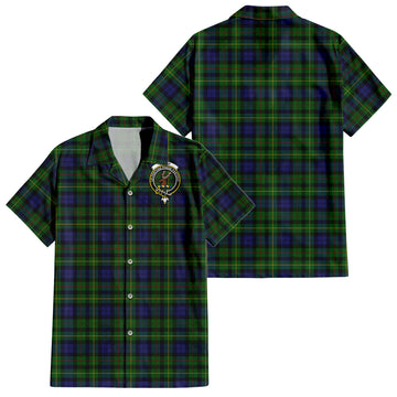 Rollo Tartan Short Sleeve Button Down Shirt with Family Crest