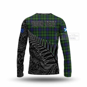 Rollo Crest Tartan Long Sleeve T-Shirt with New Zealand Silver Fern Half Style