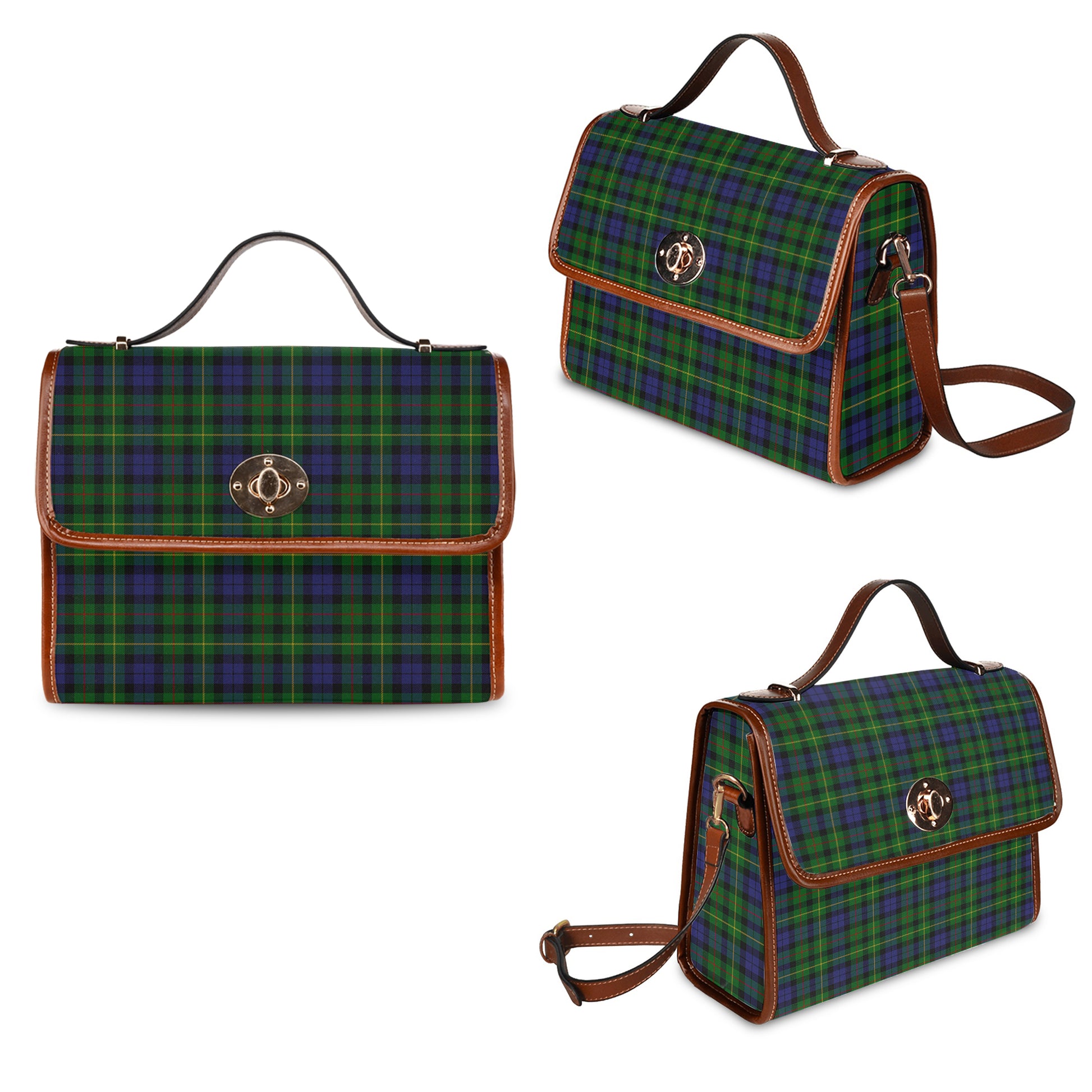 rollo-tartan-leather-strap-waterproof-canvas-bag