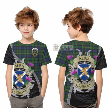 Rollo Tartan Family Crest Kid T-Shirt Lion Rampant Royal Thistle Shield Celtic Inspired - Tartan Vibes Clothing