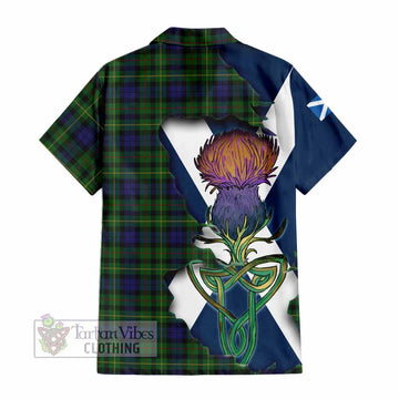 Rollo Tartan Family Crest Hawaiian Shirt Scottish Thistle Celtic Inspired - Tartan Vibes Clothing