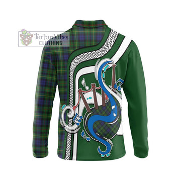 Rollo Tartan Long Sleeve Polo Shirt with Epic Bagpipe Style