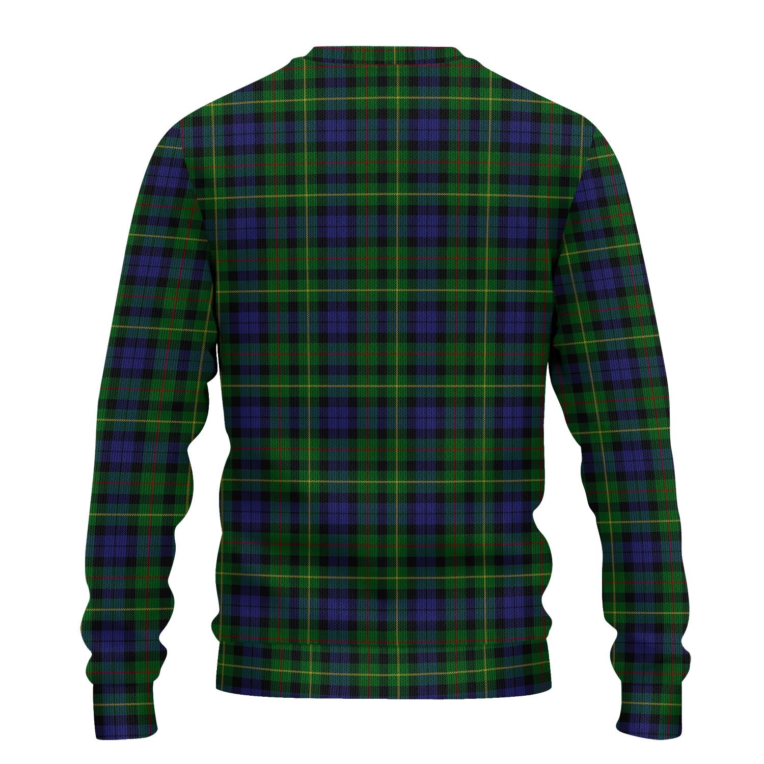 Rollo Tartan Knitted Sweater with Family Crest - Tartanvibesclothing