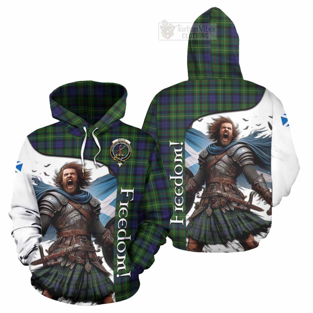 Tartan Vibes Clothing Rollo Crest Tartan Hoodie Inspired by the Freedom of Scottish Warrior