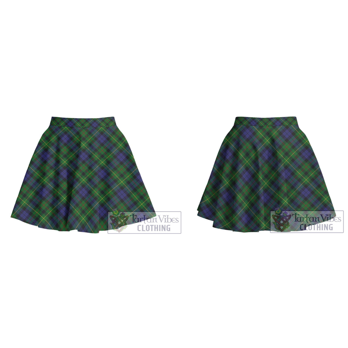 Rollo Tartan Women's Plated Mini Skirt Cross Style - Tartan Vibes Clothing