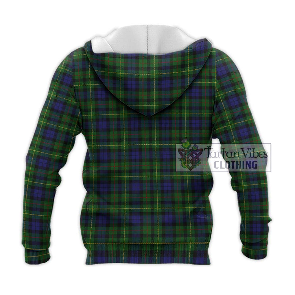 Rollo Tartan Knitted Hoodie with Family Crest DNA In Me Style - Tartanvibesclothing Shop