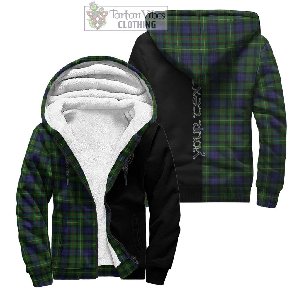 Rollo Tartan Sherpa Hoodie with Family Crest and Half Of Me Style Unisex - Tartanvibesclothing Shop