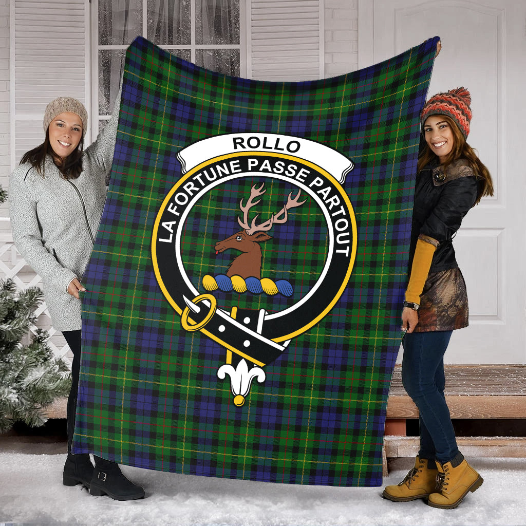 rollo-tartab-blanket-with-family-crest