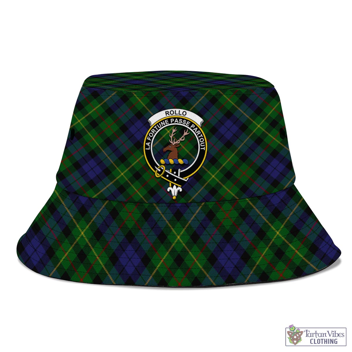 Tartan Vibes Clothing Rollo Tartan Bucket Hat with Family Crest