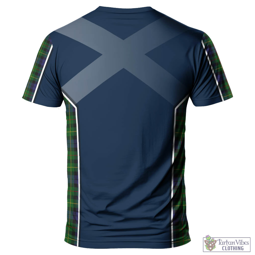 Tartan Vibes Clothing Rollo Tartan T-Shirt with Family Crest and Scottish Thistle Vibes Sport Style