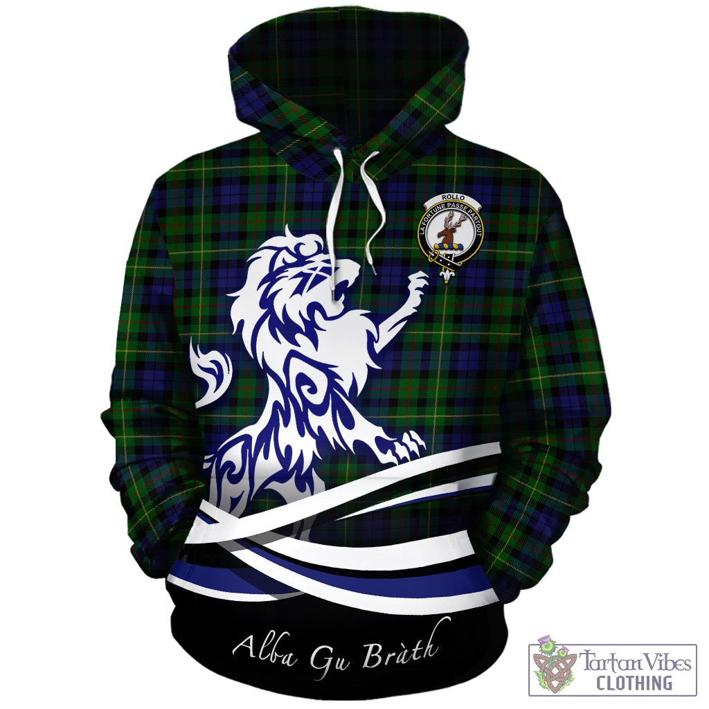 Rollo Tartan Hoodie with Alba Gu Brath Regal Lion Emblem - Tartan Vibes Clothing
