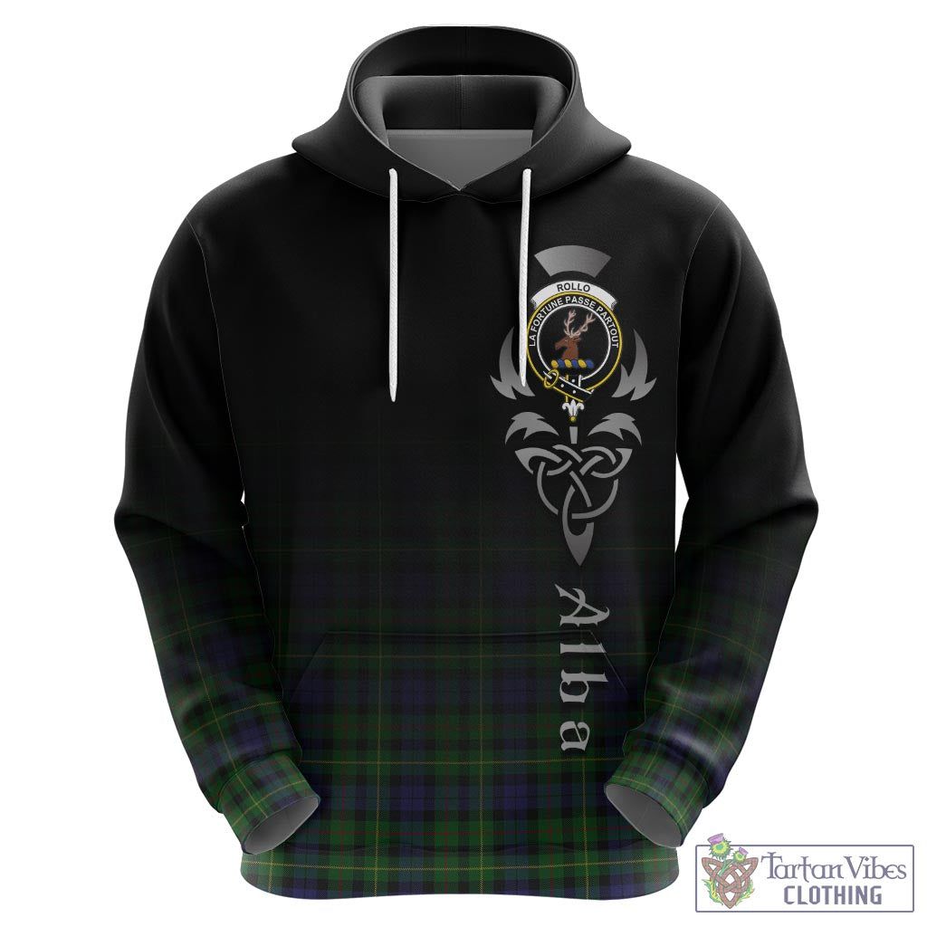 Tartan Vibes Clothing Rollo Tartan Hoodie Featuring Alba Gu Brath Family Crest Celtic Inspired