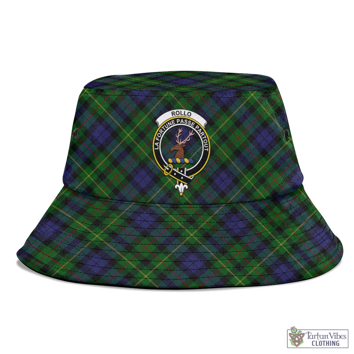 Tartan Vibes Clothing Rollo Tartan Bucket Hat with Family Crest