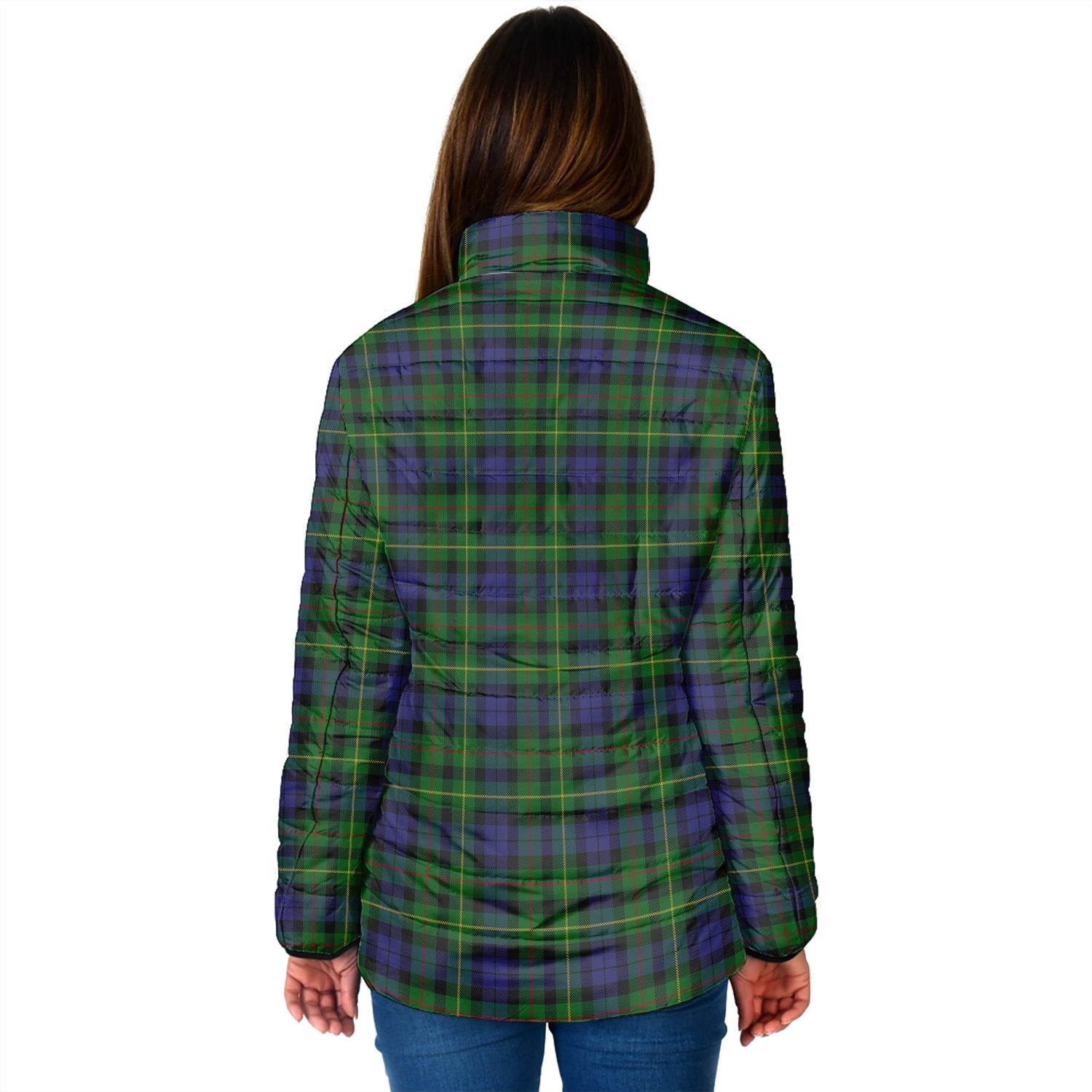 Rollo Tartan Padded Jacket with Family Crest - Tartan Vibes Clothing