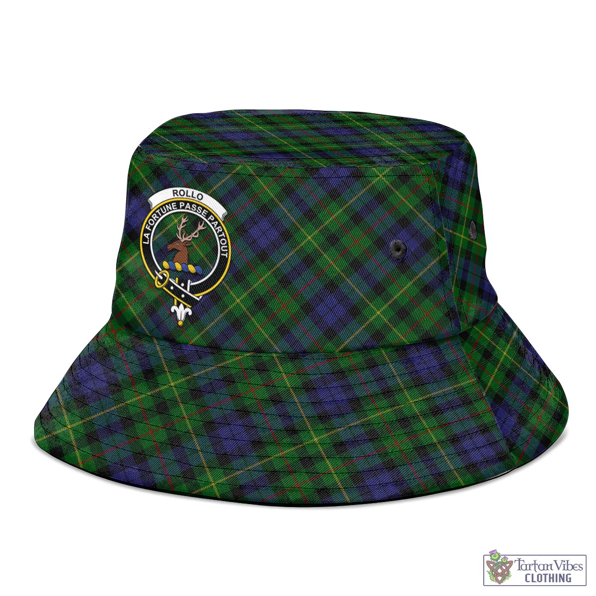 Tartan Vibes Clothing Rollo Tartan Bucket Hat with Family Crest