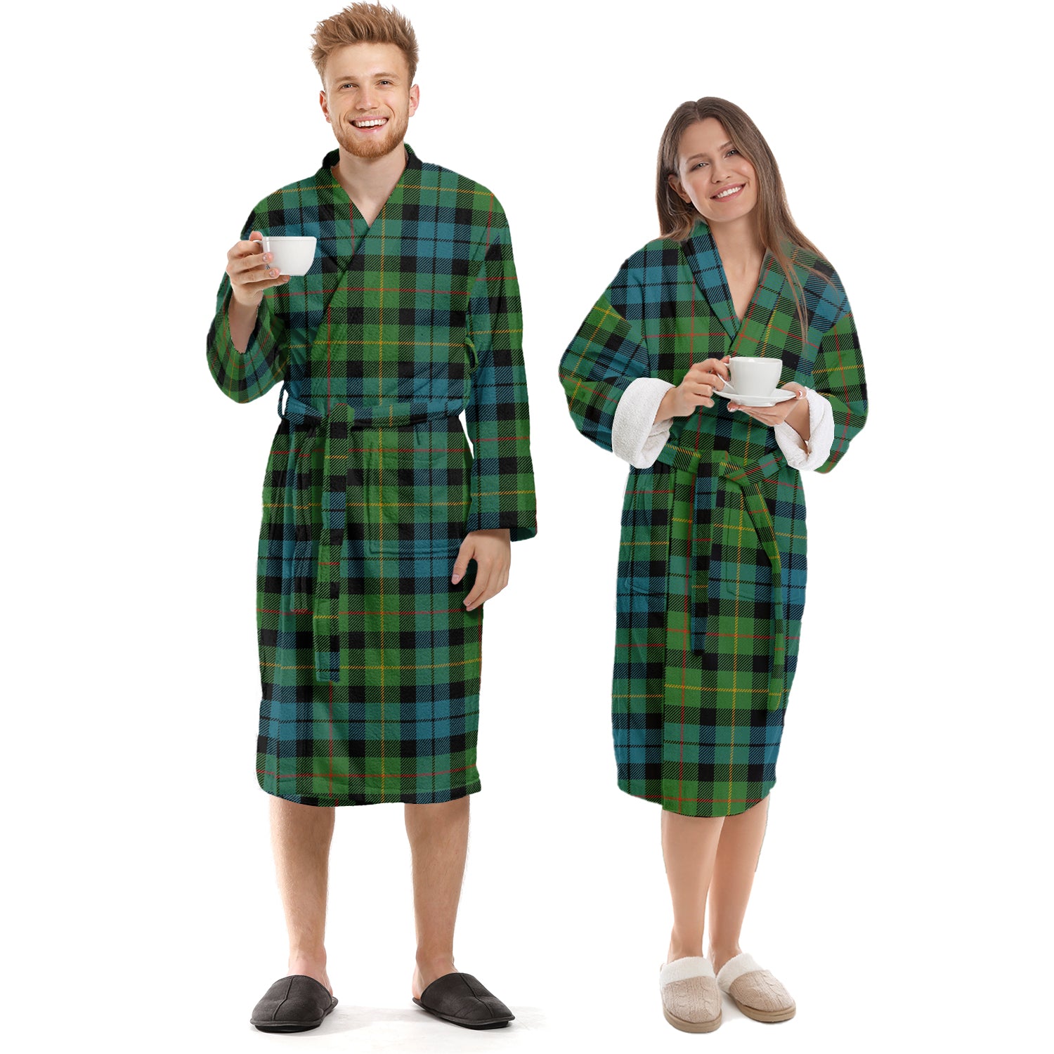 Rollo Ancient Tartan Bathrobe Unisex S - Tartan Vibes Clothing