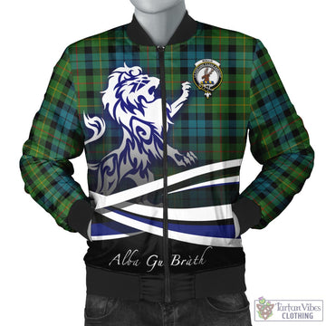 Rollo Ancient Tartan Bomber Jacket with Alba Gu Brath Regal Lion Emblem