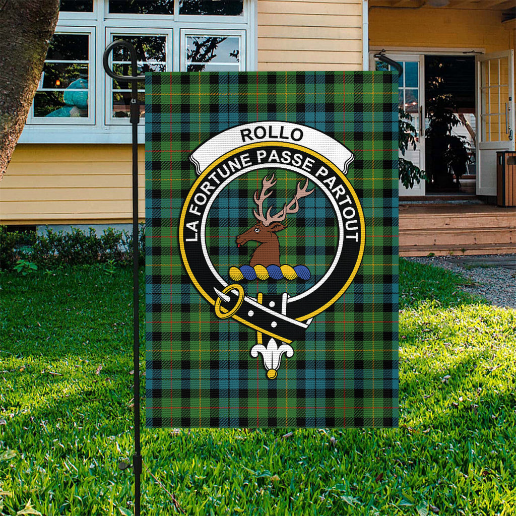 Rollo Ancient Tartan Flag with Family Crest - Tartan Vibes Clothing