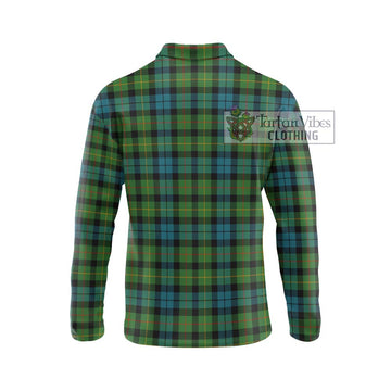 Rollo Ancient Tartan Long Sleeve Polo Shirt with Family Crest DNA In Me Style