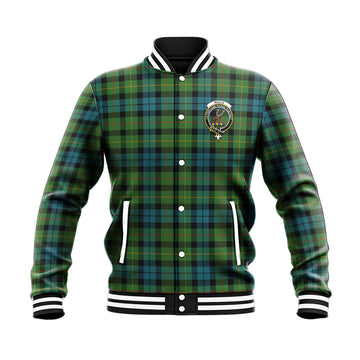 Rollo Ancient Tartan Baseball Jacket with Family Crest