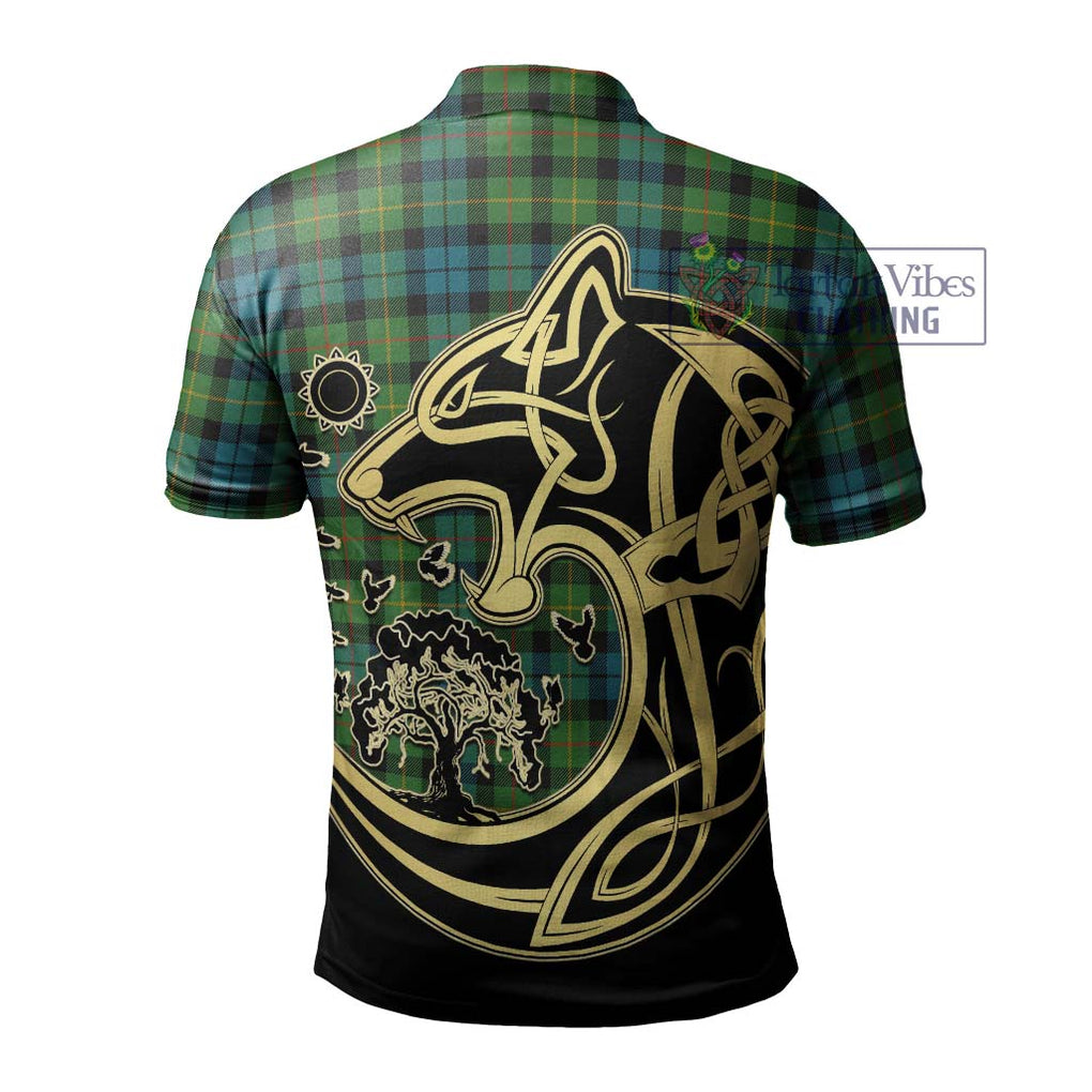 Rollo Ancient Tartan Polo Shirt with Family Crest Celtic Wolf Style - Tartanvibesclothing Shop