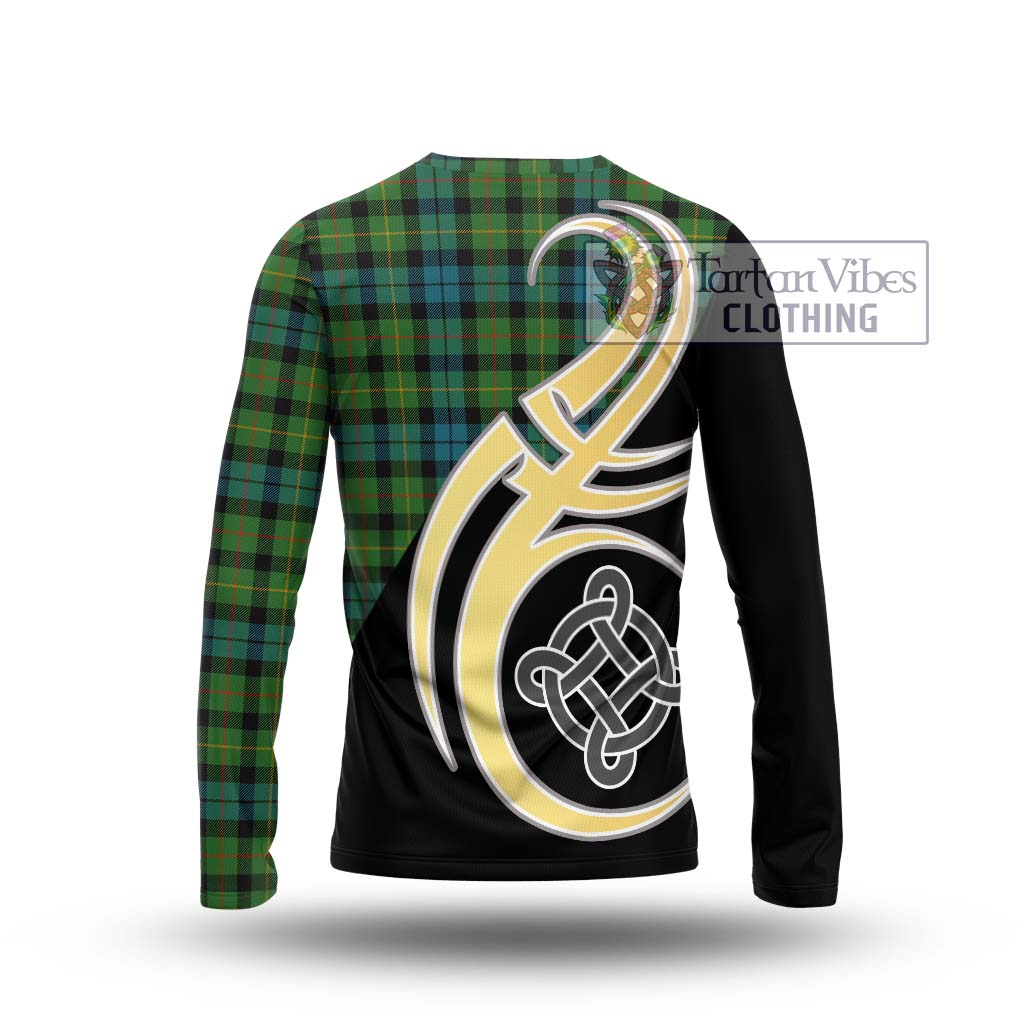 Rollo Ancient Tartan Long Sleeve T-Shirt with Family Crest and Celtic Symbol Style - Tartan Vibes Clothing