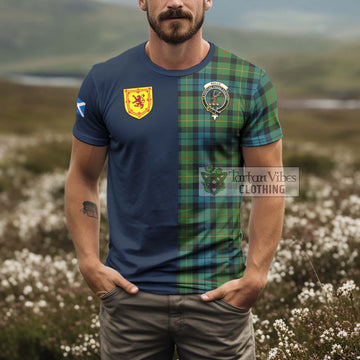 Rollo Ancient Tartan T-Shirt Alba with Scottish Lion Royal Arm Half Style