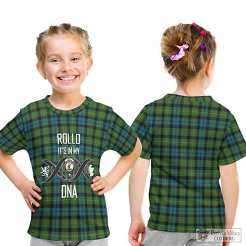 Rollo Ancient Tartan Kid T-Shirt with Family Crest DNA In Me Style