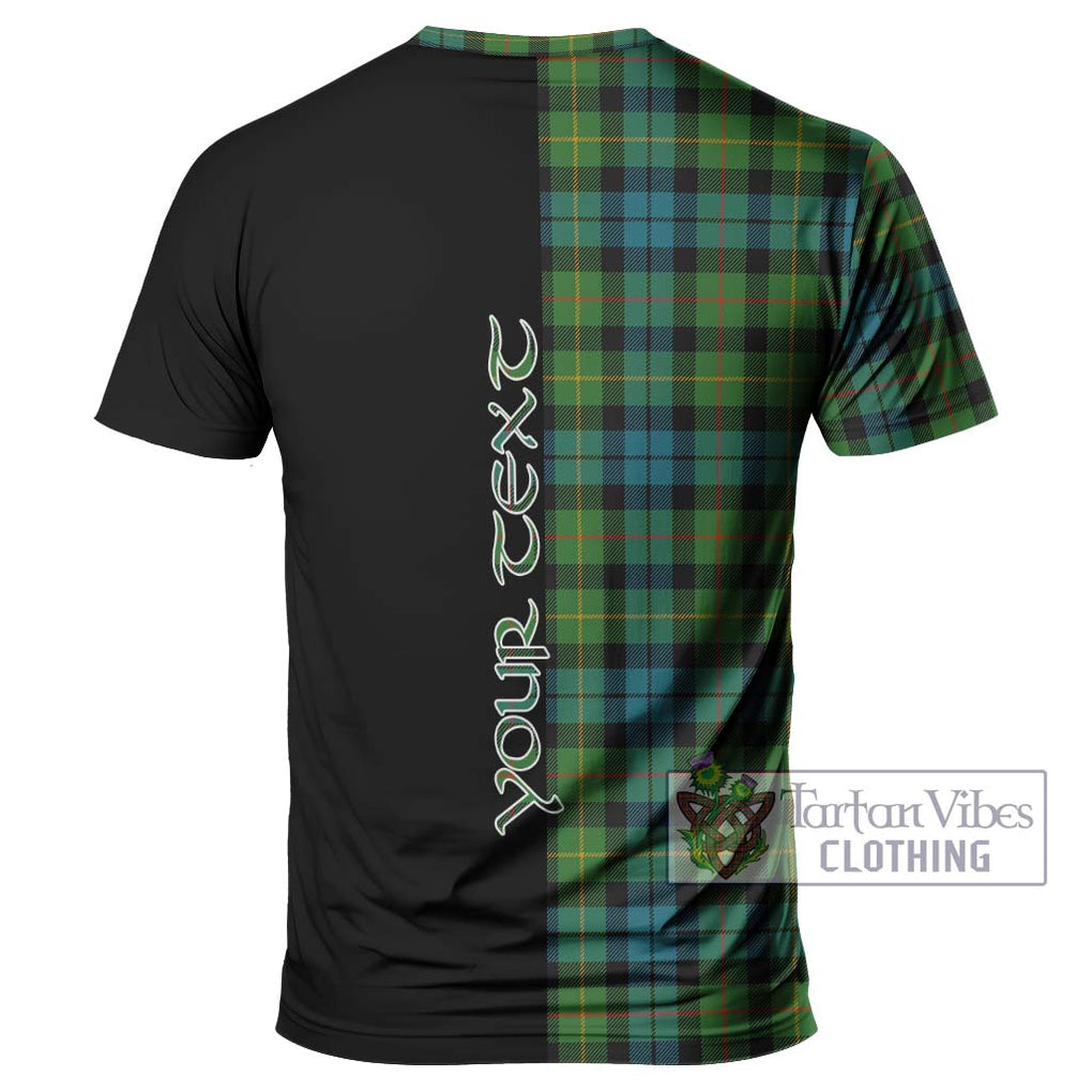 Rollo Ancient Tartan T-Shirt with Family Crest and Half Of Me Style - Tartanvibesclothing Shop