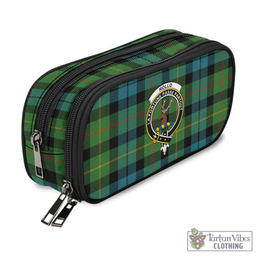 Rollo Ancient Tartan Pen and Pencil Case with Family Crest