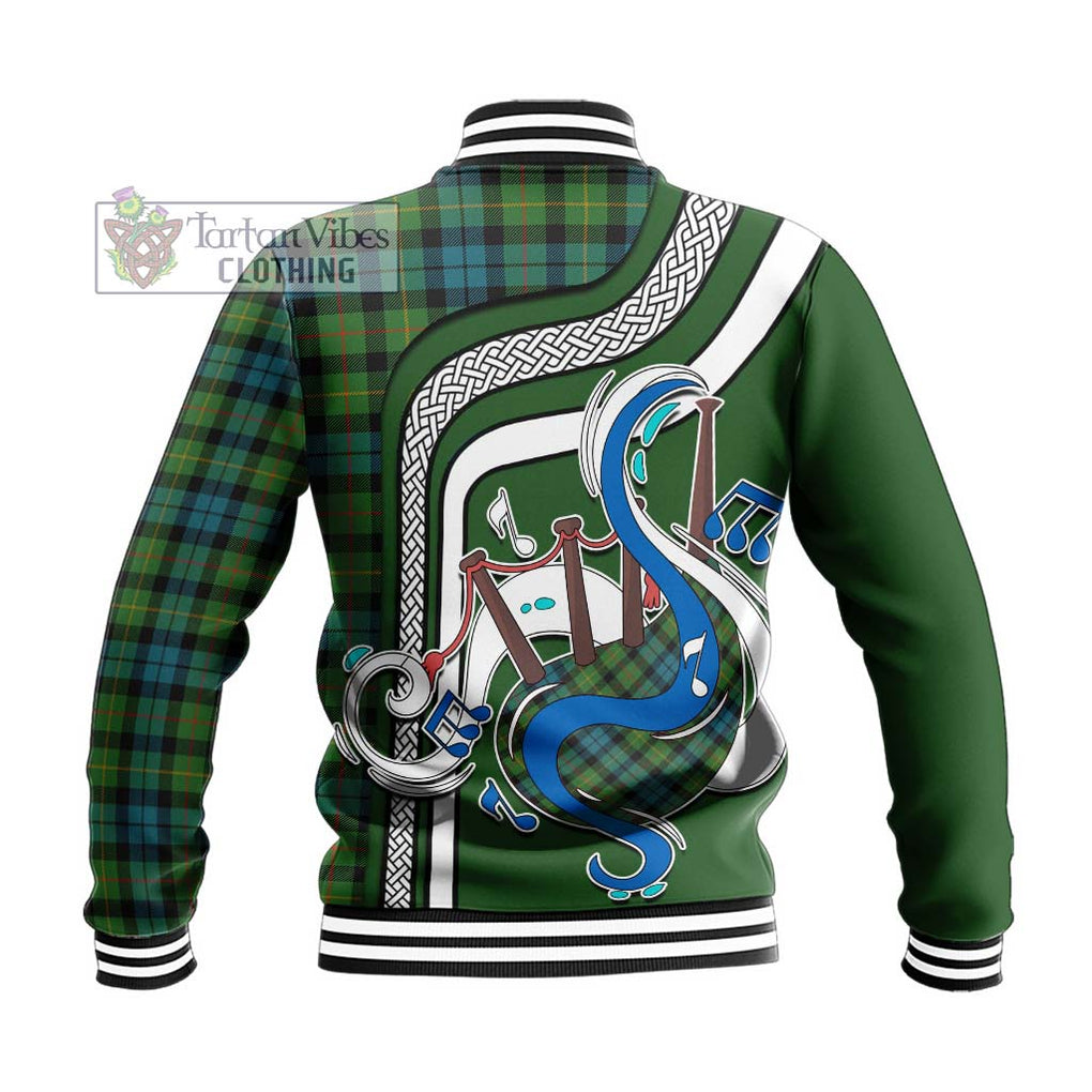 Tartan Vibes Clothing Rollo Ancient Tartan Baseball Jacket with Epic Bagpipe Style