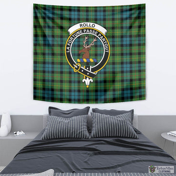 Rollo Ancient Tartan Tapestry Wall Hanging and Home Decor for Room with Family Crest