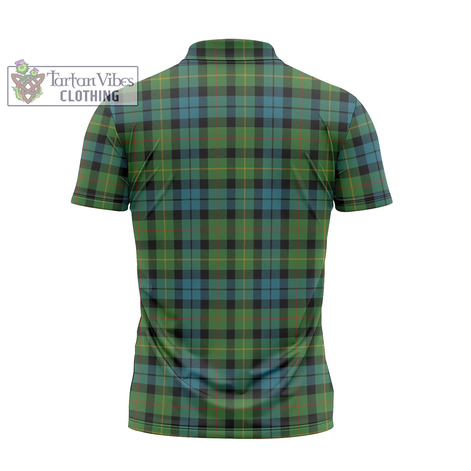 Tartan Vibes Clothing Rollo Ancient Tartan Zipper Polo Shirt with Family Crest