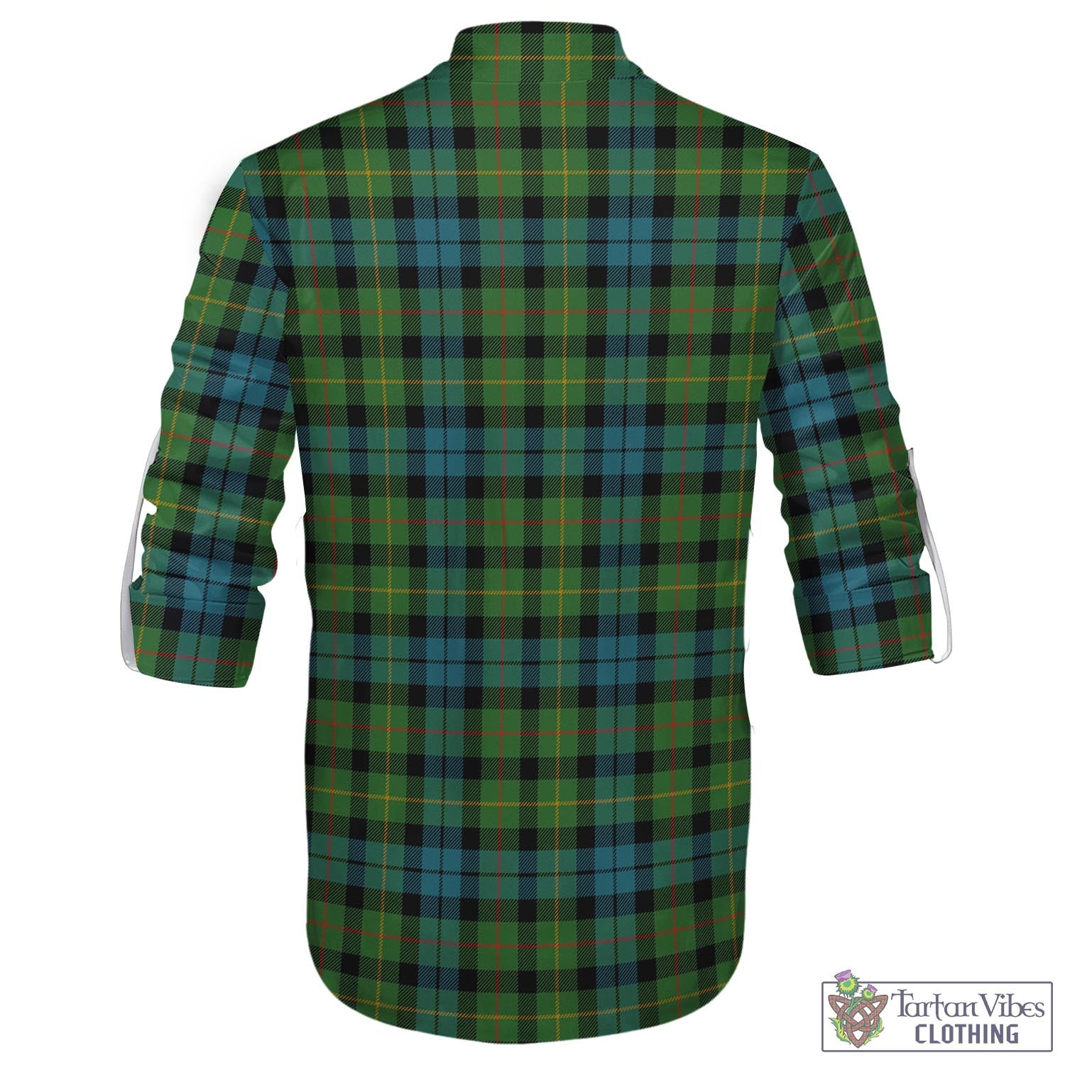 Tartan Vibes Clothing Rollo Ancient Tartan Men's Scottish Traditional Jacobite Ghillie Kilt Shirt