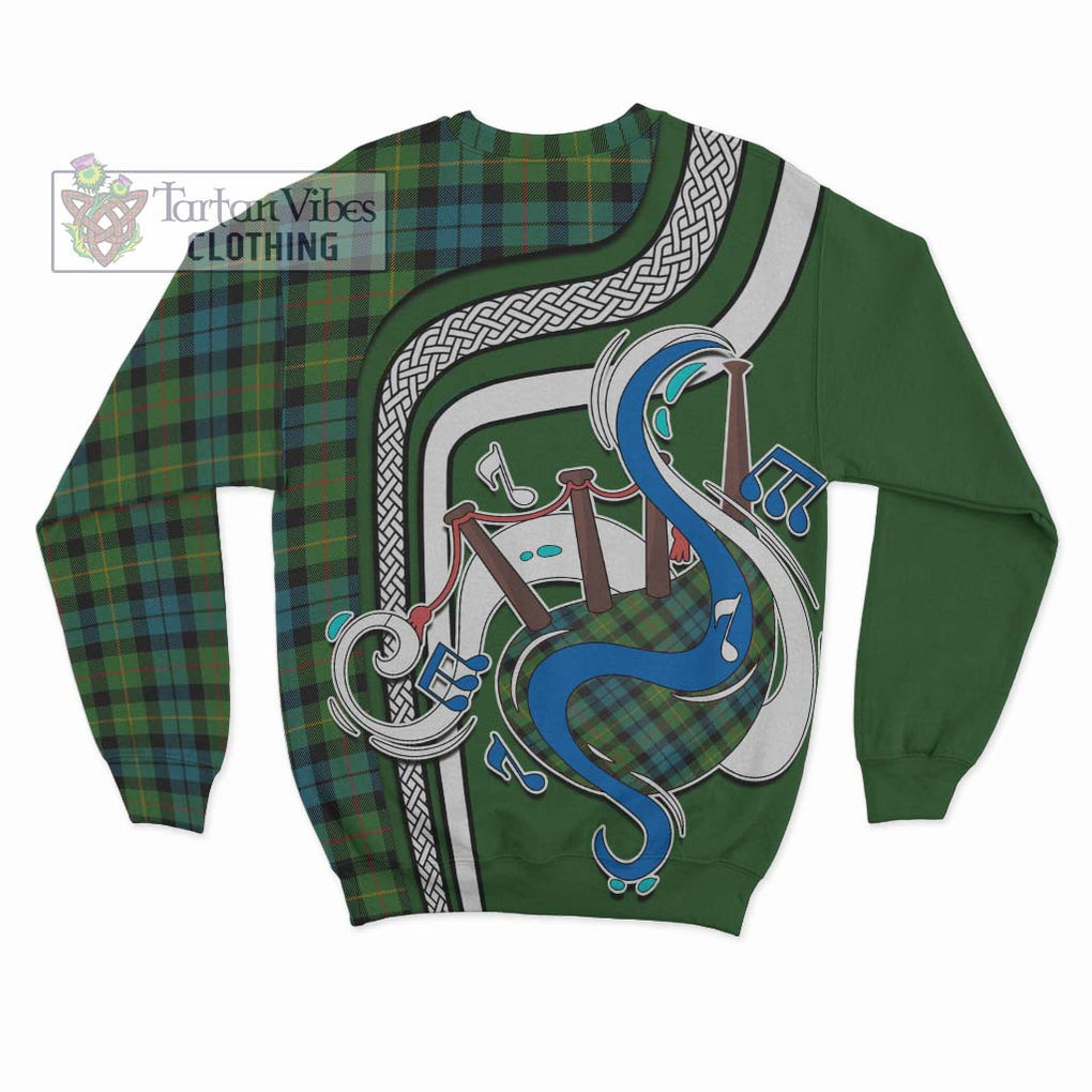 Tartan Vibes Clothing Rollo Ancient Tartan Sweatshirt with Epic Bagpipe Style