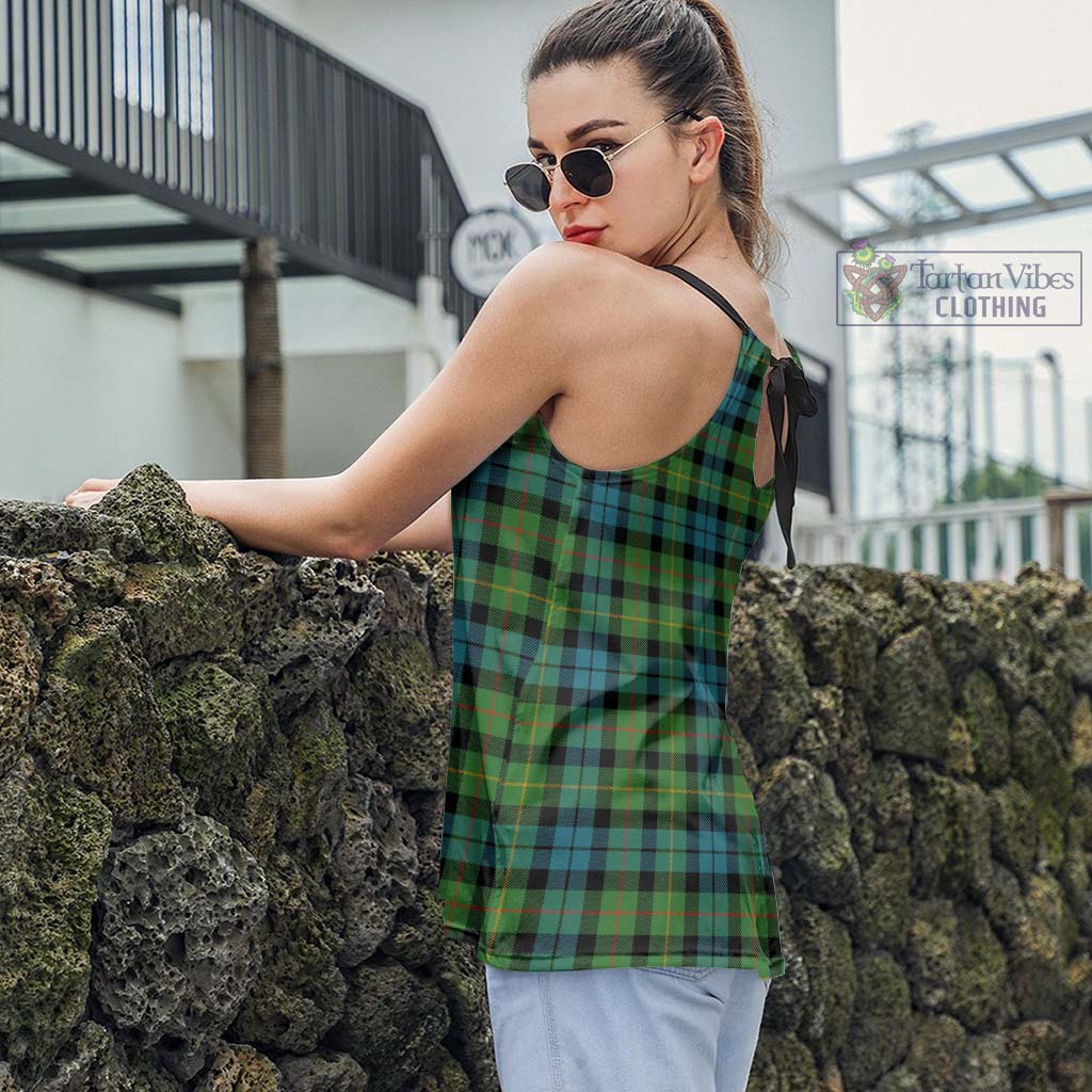 Tartan Vibes Clothing Rollo Ancient Tartan Loose Halter Neck Camisole