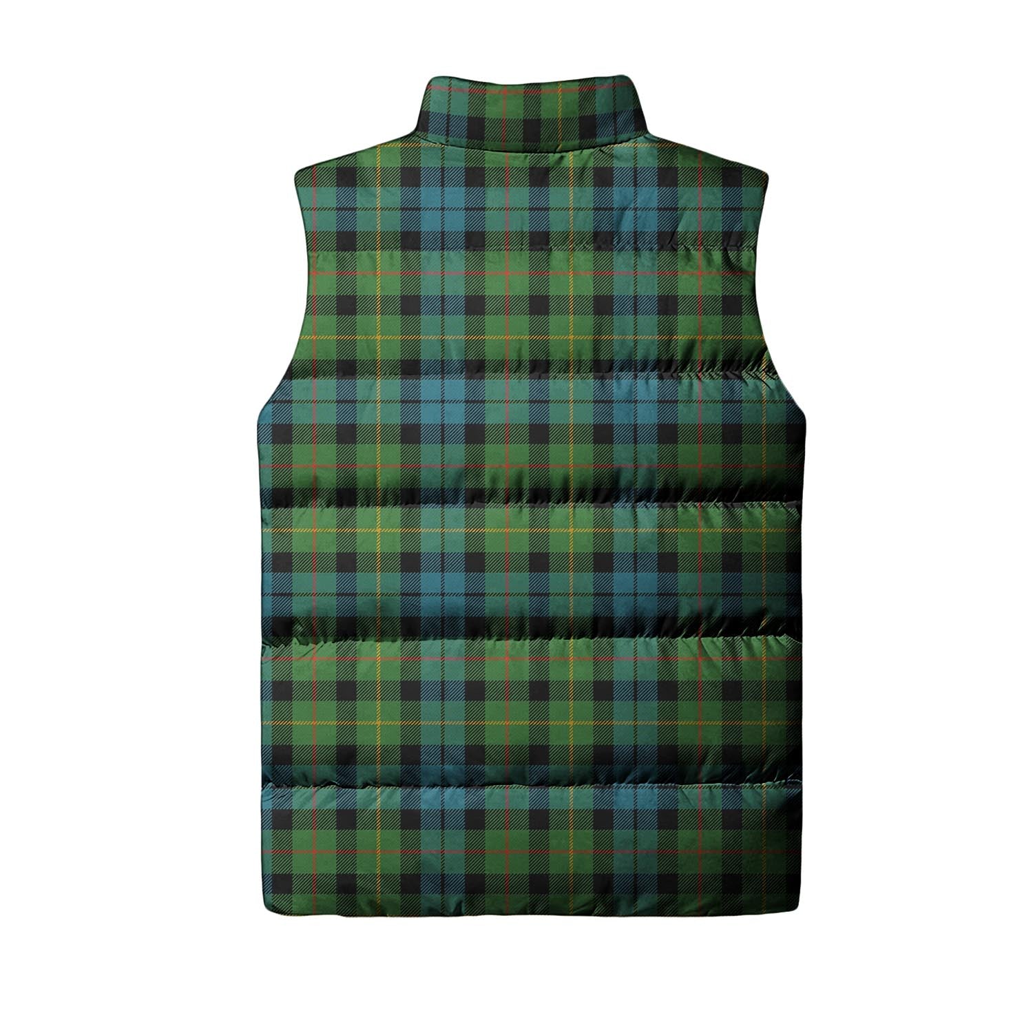 Rollo Ancient Tartan Sleeveless Puffer Jacket with Family Crest - Tartanvibesclothing