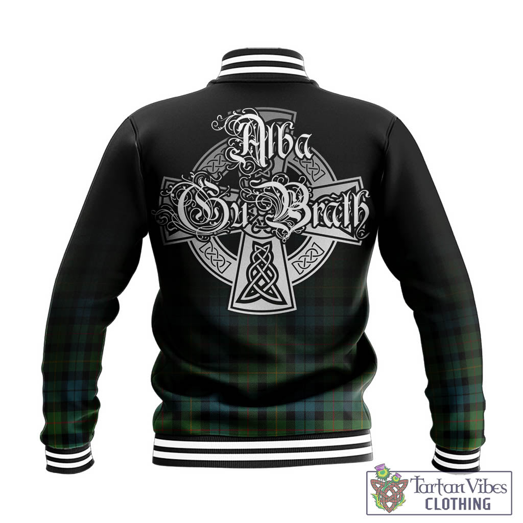 Tartan Vibes Clothing Rollo Ancient Tartan Baseball Jacket Featuring Alba Gu Brath Family Crest Celtic Inspired