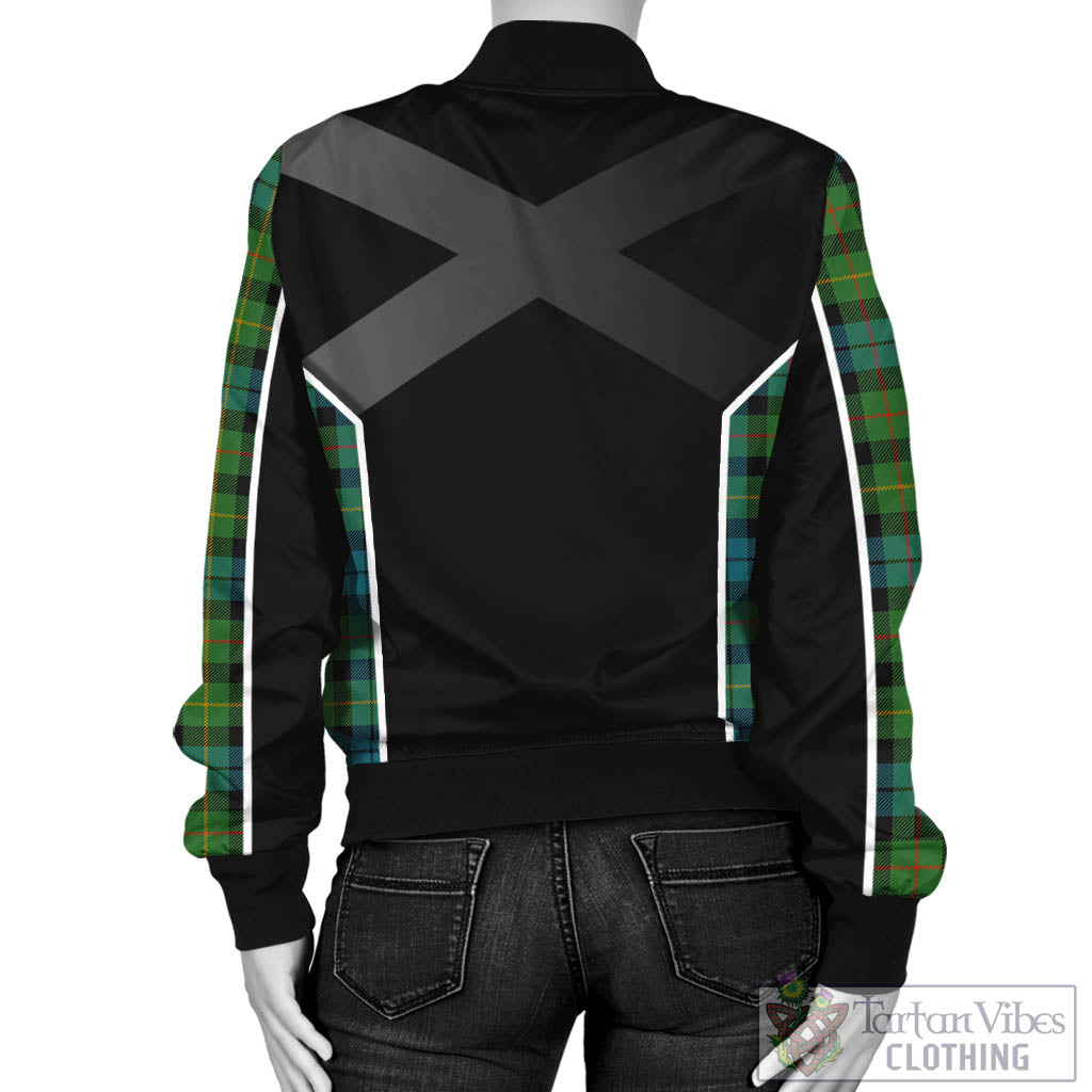 Tartan Vibes Clothing Rollo Ancient Tartan Bomber Jacket with Family Crest and Scottish Thistle Vibes Sport Style