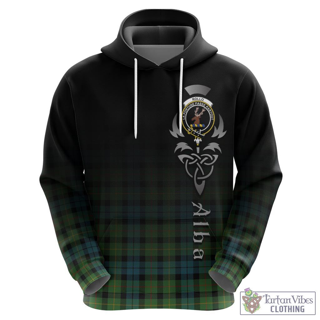 Tartan Vibes Clothing Rollo Ancient Tartan Hoodie Featuring Alba Gu Brath Family Crest Celtic Inspired