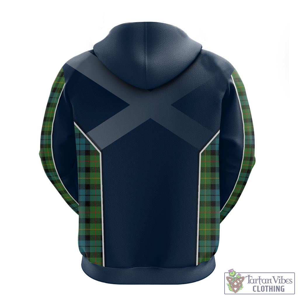 Tartan Vibes Clothing Rollo Ancient Tartan Hoodie with Family Crest and Lion Rampant Vibes Sport Style