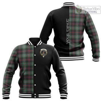 Rollo Hunting Tartan Baseball Jacket with Family Crest and Half Of Me Style