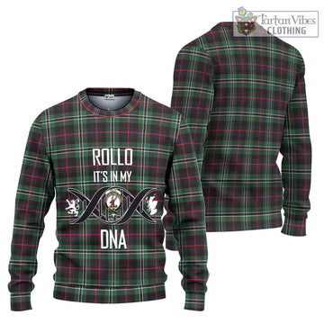 Rollo Hunting Tartan Ugly Sweater with Family Crest DNA In Me Style