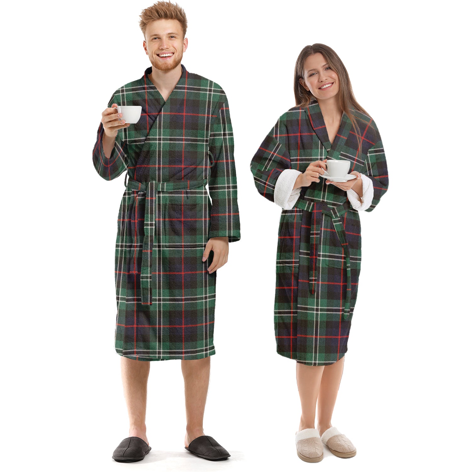 Rollo Hunting Tartan Bathrobe Unisex S - Tartan Vibes Clothing