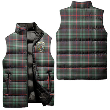 Rollo Hunting Tartan Sleeveless Puffer Jacket with Family Crest