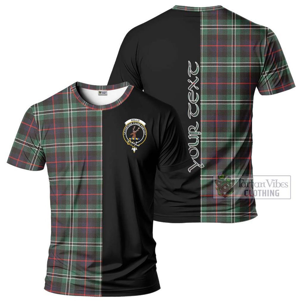 Rollo Hunting Tartan T-Shirt with Family Crest and Half Of Me Style Kid's Shirt - Tartanvibesclothing Shop