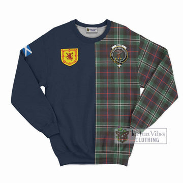 Rollo Hunting Tartan Sweatshirt Alba with Scottish Lion Royal Arm Half Style