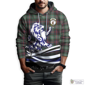 Rollo Hunting Tartan Hoodie with Alba Gu Brath Regal Lion Emblem