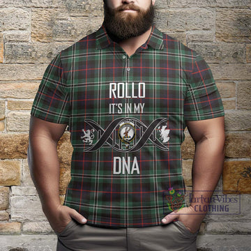 Rollo Hunting Tartan Polo Shirt with Family Crest DNA In Me Style