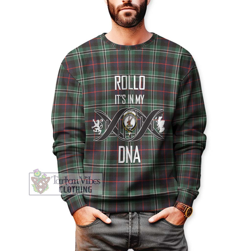 Rollo Hunting Tartan Sweatshirt with Family Crest DNA In Me Style Unisex - Tartanvibesclothing Shop